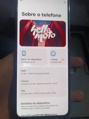 MOTOROLA RAZR 60 PRA VENDER HOJE