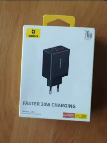 Carregador Baseus 30W Novo - Compatível c/ IPhone
