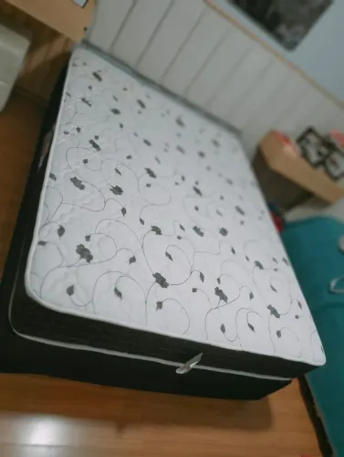 Cama box Baú casal com colchão