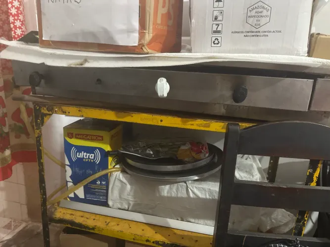 Chapa de hambúrgueria marchesoni ,a gás 110 cm 