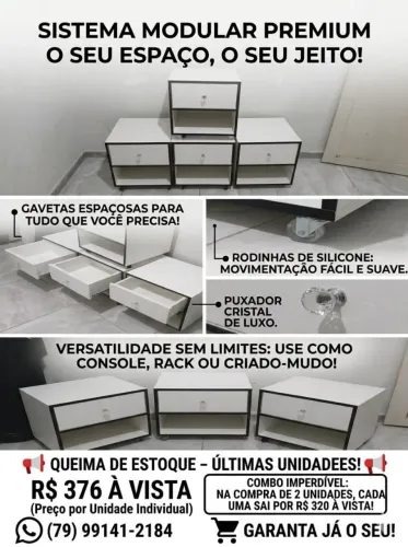Criado mudo de marcenaria novo design único