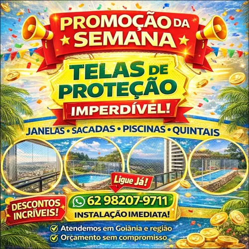 Instalação Rápida de Tela de Proteção em Goiânia
