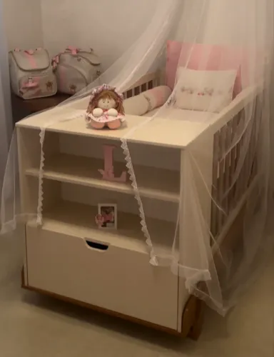 Quarto de bebê matic , berço 3 em 1 e cômoda