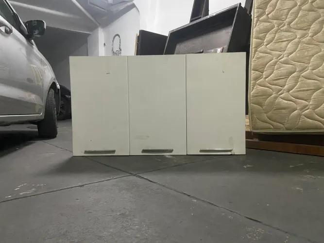 Armário Aéreo de Cozinha 3 Portas Branco