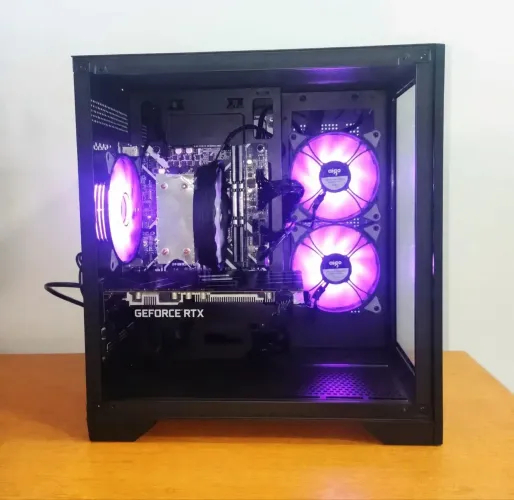 PC Gamer RTX 2060 Super + Ryzen 5 | 16GB RAM | SSD NVMe 500GB | Gabinete Aquário