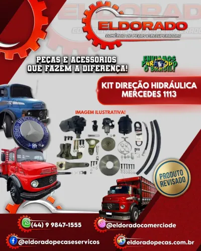? KIT DIREÇÃO HIDRÁULICA MERCEDES 1113