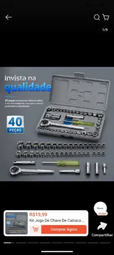 jogo de ferramentas 40 peças
