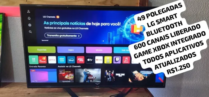49 POLEGADA LG SMART BLUETOOTH 300 CANAIS TODOS APLICATIVO ATUALIZADO GAME XBOX INTEGRADO