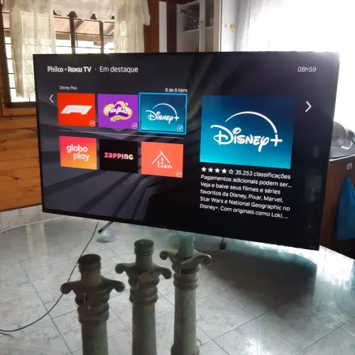 TV 4K Smart 43"tela infinita HDR