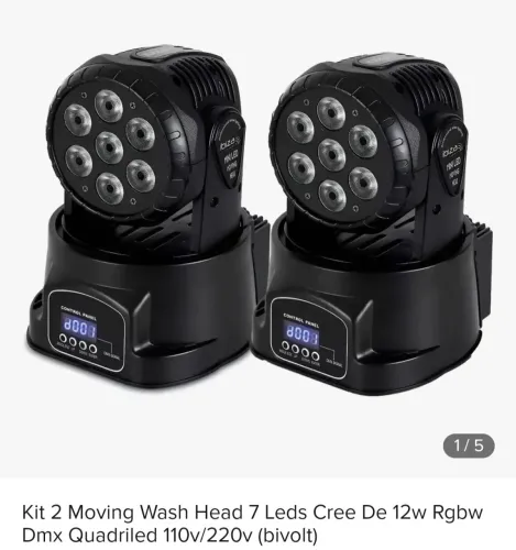 Kit 2 moving wast head 7 leds