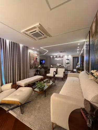Ed "Cap Ferrat" 260m² 17º andar salão lavabo 4 suítes estar íntimo, 2 gar. lazer completo