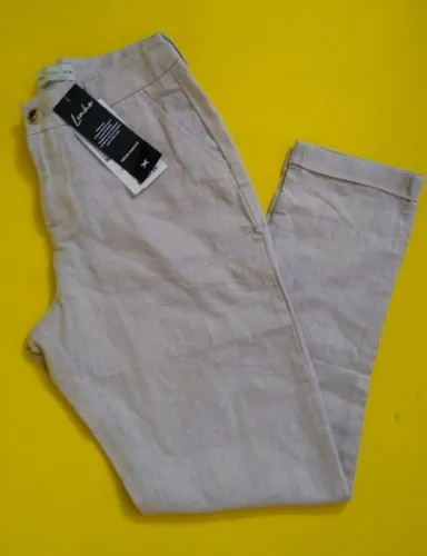 Calça de linho Hering feminina tamanho 36