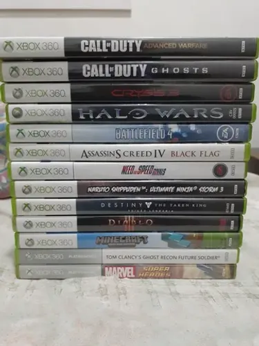 Jogos de Xbox 360 originais, em ótimo estado de conservação a partir de 50 reais.