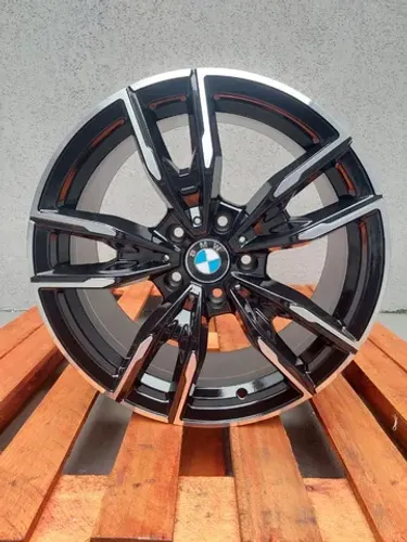 Roda aro 18 Bmw X6 M Preta com diamantado 5x120 jogo