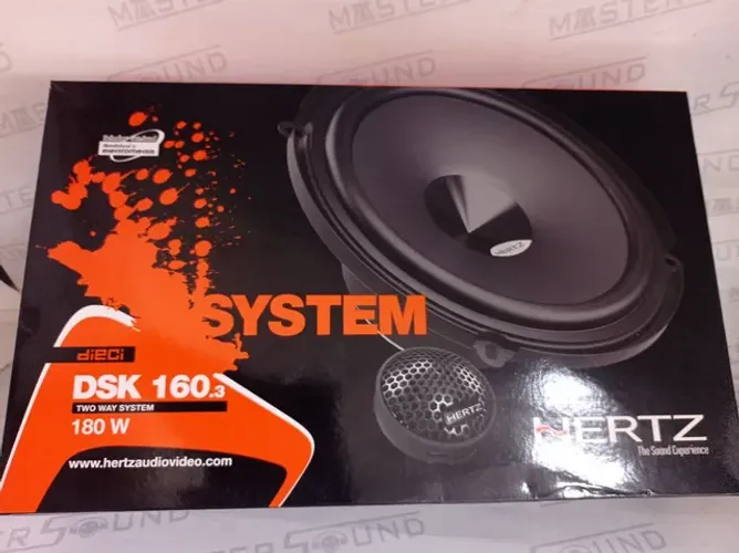 Kit 2 vias. Hertz. DSK 160.3. Italiano. 6", 180RMS. Garantia. Novo. Instalado