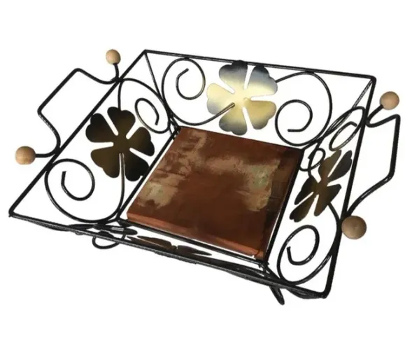 Fruteira de mesa quadrada Rústica 