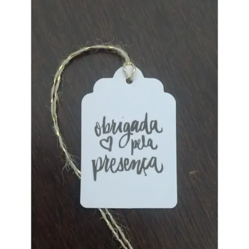 50 tags feito com carinho com cordão fio de juta sisal - lembrancinha kraft casamento