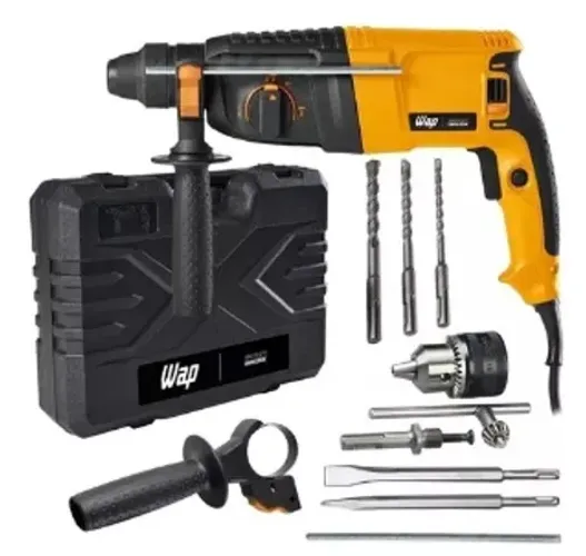 Martelete Perfurador e Rompedor 900w SDS Plus com kit de acessórios