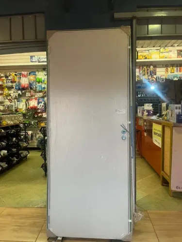 PORTA 80X210 PARA DRYWALL DE MADEIRA COR BRANCA COMPLETA