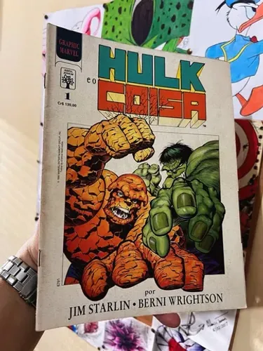 Hulk e o Coisa editora abril 1990 graphic Marvel número 1 