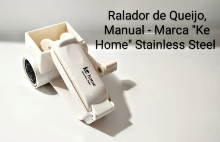 Ralador de Queijo Manual, Marca " Ke Home" Stainless Steel 