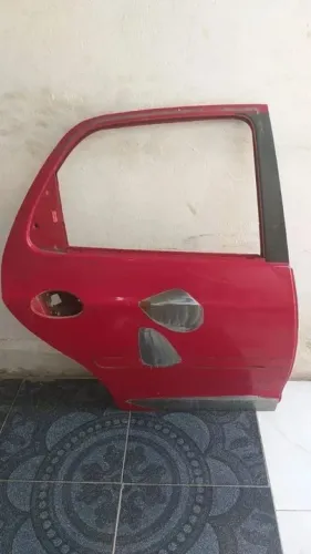 Porta Traseira Celta Ld Prata 00/15 Original Vermelha