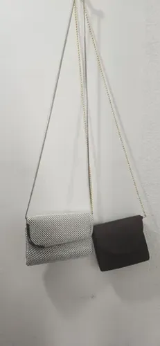 Duas Bolsas Sociais tipo carteiras de alça femininas