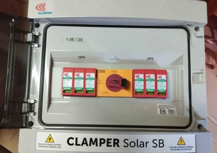 Caixa de Distribuição Solar Clamper SB (Stringbox) 1-2E/2S 1000v