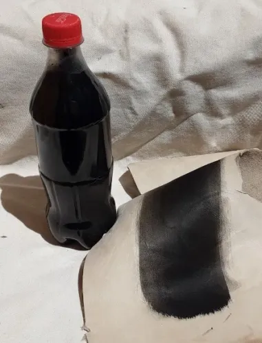 Tinta para Couro Legítimo cor Preta 600ml