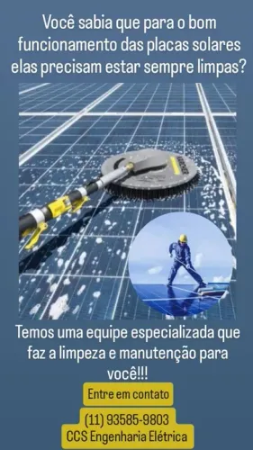 Manutenção e Limpeza de Placas Solares