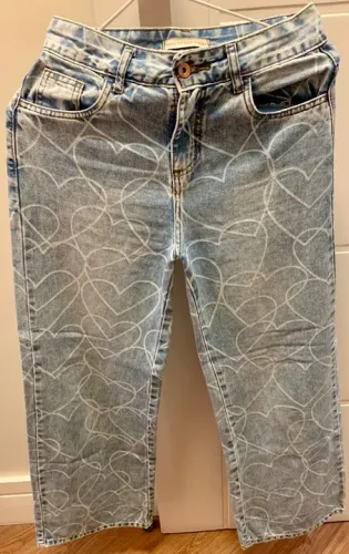 Calça jeans infantil menina tamanho 12