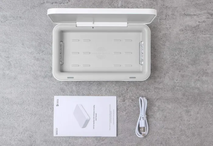 Esterilizador UV e Carregador Sem Fio Samsung- Branco