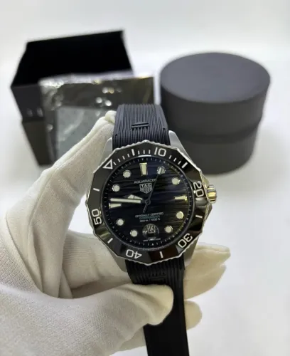 Relógio TAG Heuer Aquaracer Automático Preto 43mm + Estojo | Pronta Entrega