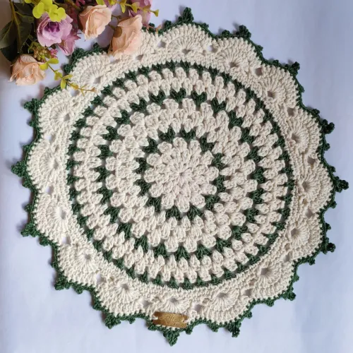 Kit 6 Sousplat de Crochê Artesanal - Decoração e Elegância