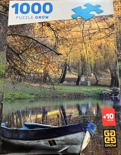 Quebra Cabeça Barco no Lago - 1000 peças - Grow