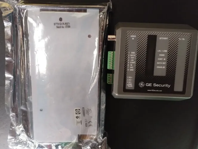 Transmissor Fibra Optica 1 Canal S7731DVT EST1 Ge Security + Receptor S7731DVR RST1