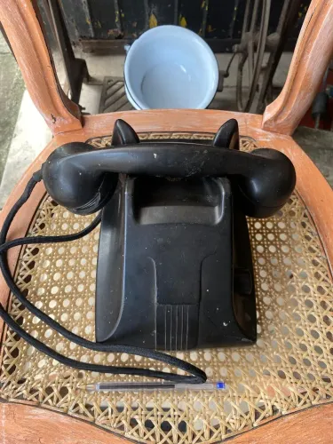 Antigo telefone inglês Beeston original decoração (ref:126)