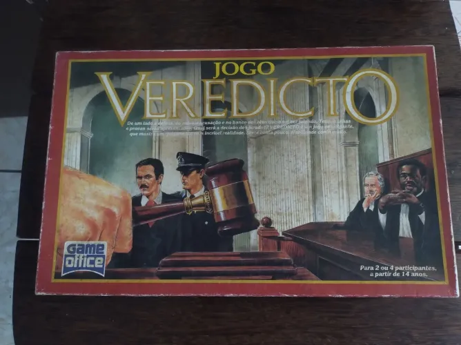 veredicto jogo de tabuleiro antigo