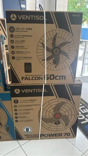 Ventilador de Parede Ventisol Falcon 60cm Bivolt