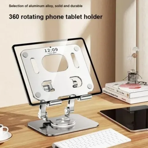 Base Suporte 360º Ajustável Alumínio Para Tablet/ iPad, Ergonomico, novo