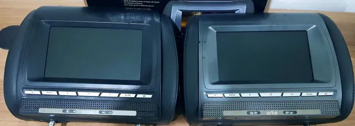 Encosto de cabeça monitor lcd com tela 7 polegadas 