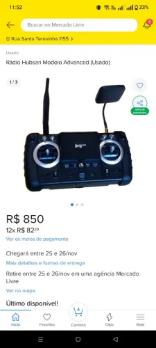 Controle drone Hubsan 