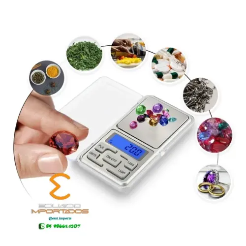 Balança De Bolso Portátil 0,01g Até 500g Digital LCD AC-102
