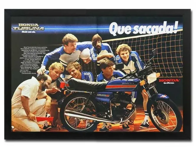 Honda Turuna 1983 - Quadro / pôster decorativo com propaganda original de revista de época