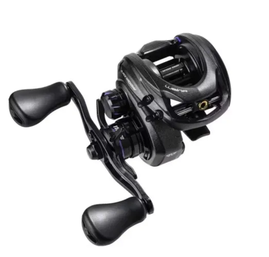Carretilha de Pesca Marine sport lubina black widow GTX esquerda