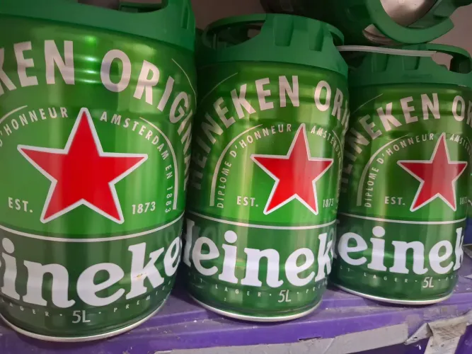 6 Barris de Cerveja Heineken 5L Original