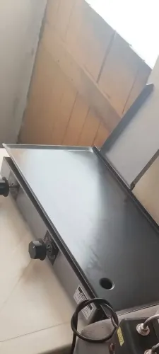 Chapa a gás tamanho 30x70 para hambúrguer é lanches, faço entrega