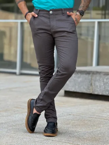 Calça esporte fino Masculina - calça sarja masculina 
