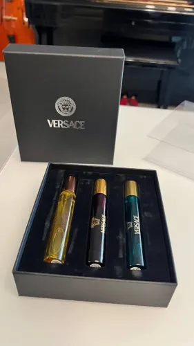 kit viagem Versace Men 3 decants Travel Spray Set