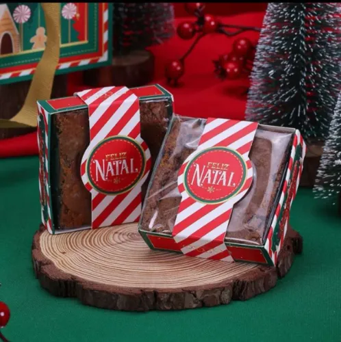 Kit Embalagem para Brownie Natal Feliz - 75un